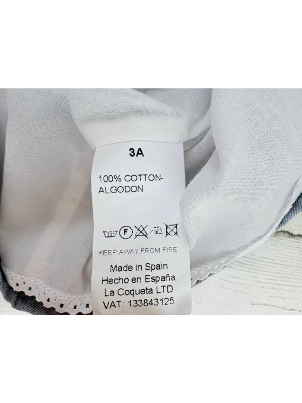 La Coqueta Sz 3T Dusty Blue Agata Girl Pinafore Skirt NWT - Picture 8 of 13